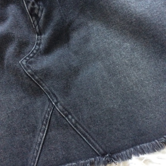 Volcom High Waist Raw Hem Denim Skirt - Picture 8 of 8